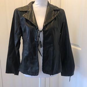 Black Faux Leather Jacket
